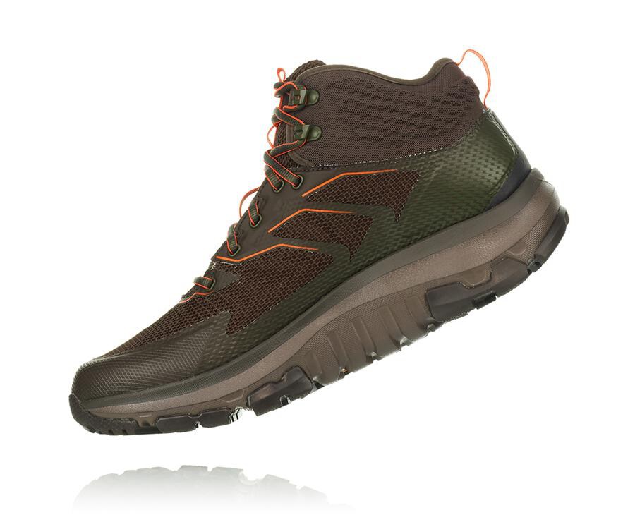 Hoka One One Hiking Boots Mens Brown - Toa GORE-TEX - 03182HVYU